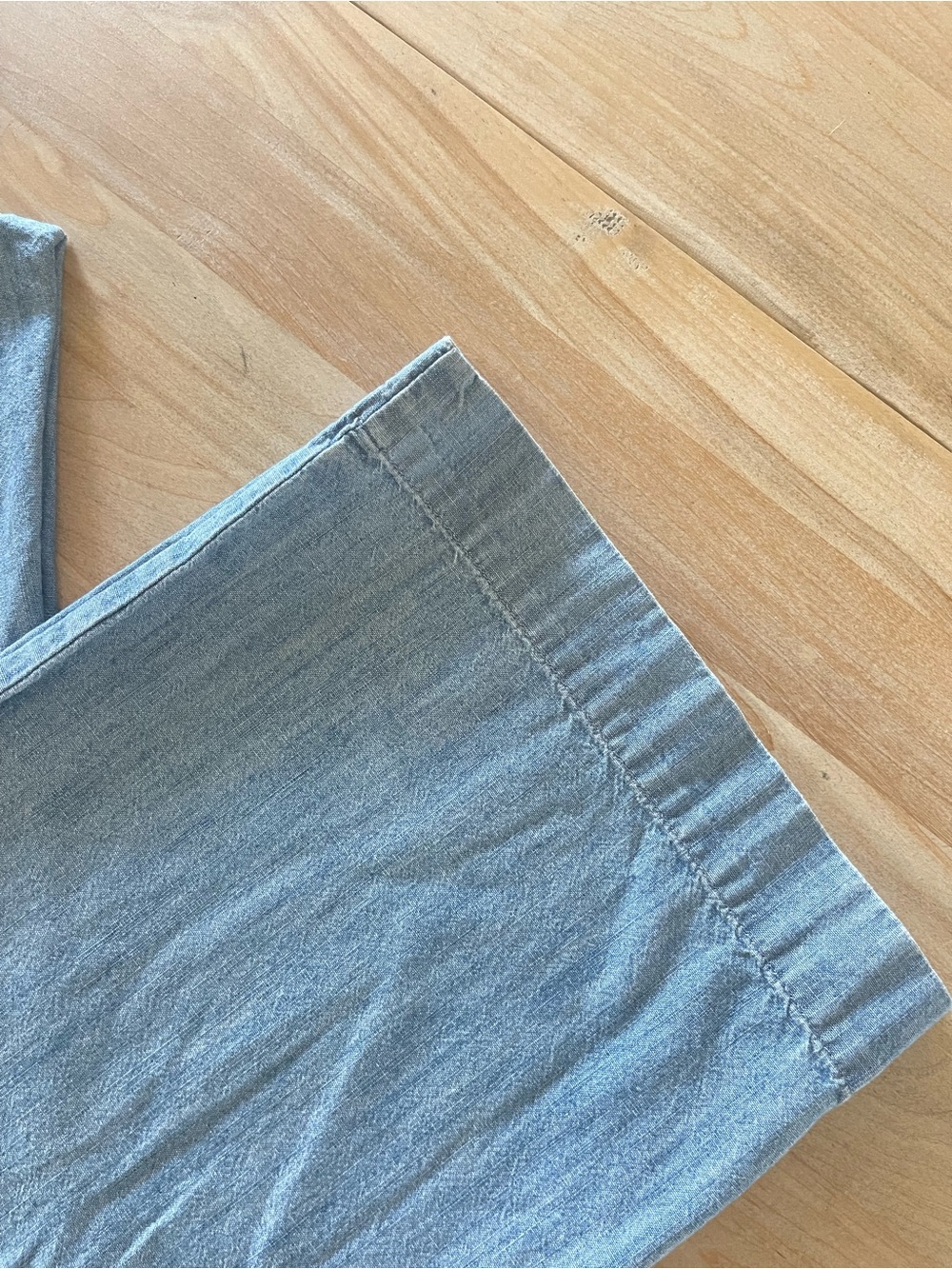 Talbots 100% Cotton Chambray Pants Size 8 Modern relaxed Fit vacation Ready - Picture 13 of 16